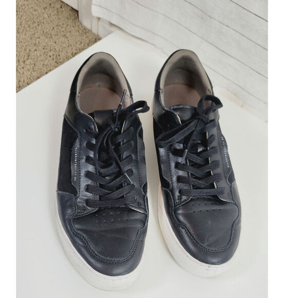 ALLSAINTS Alton Low Top Leather Sneaker in Black, Sz 11 main image 11